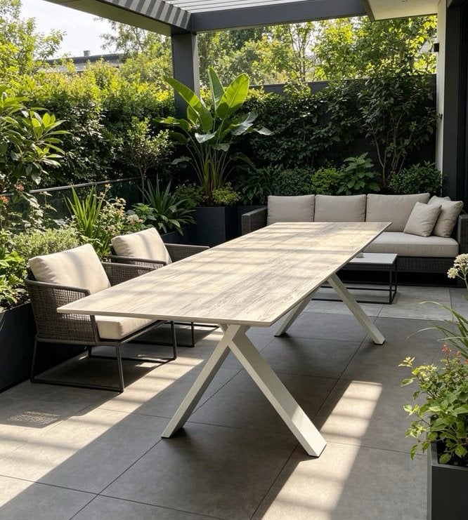 Tuintafel Joli, Tuin en Terras, Tuintafels, Ophalen, Zo goed als nieuw, Rechthoekig, Aluminium