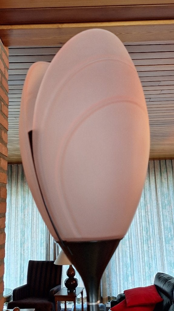 Lampadaire Design "Corolle" – Arteluce, Ezio Didone, Verre, Comme neuf, Enlèvement, E27 (grand)