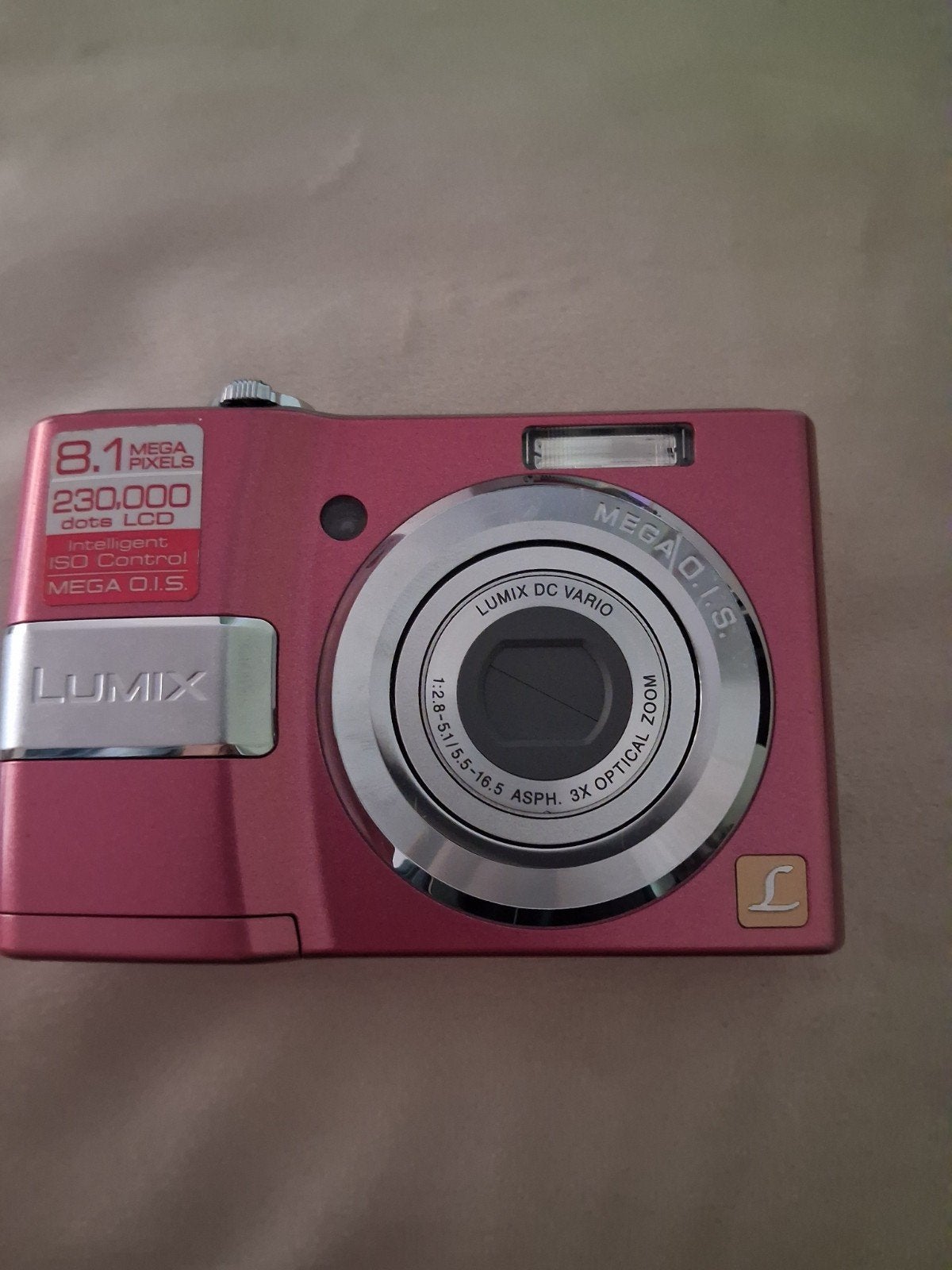 Roze Panasonic Lumix DMC-LS80 Vintage Digicam (Inclusief SD, Ophalen, Compactcamera, Panasonic