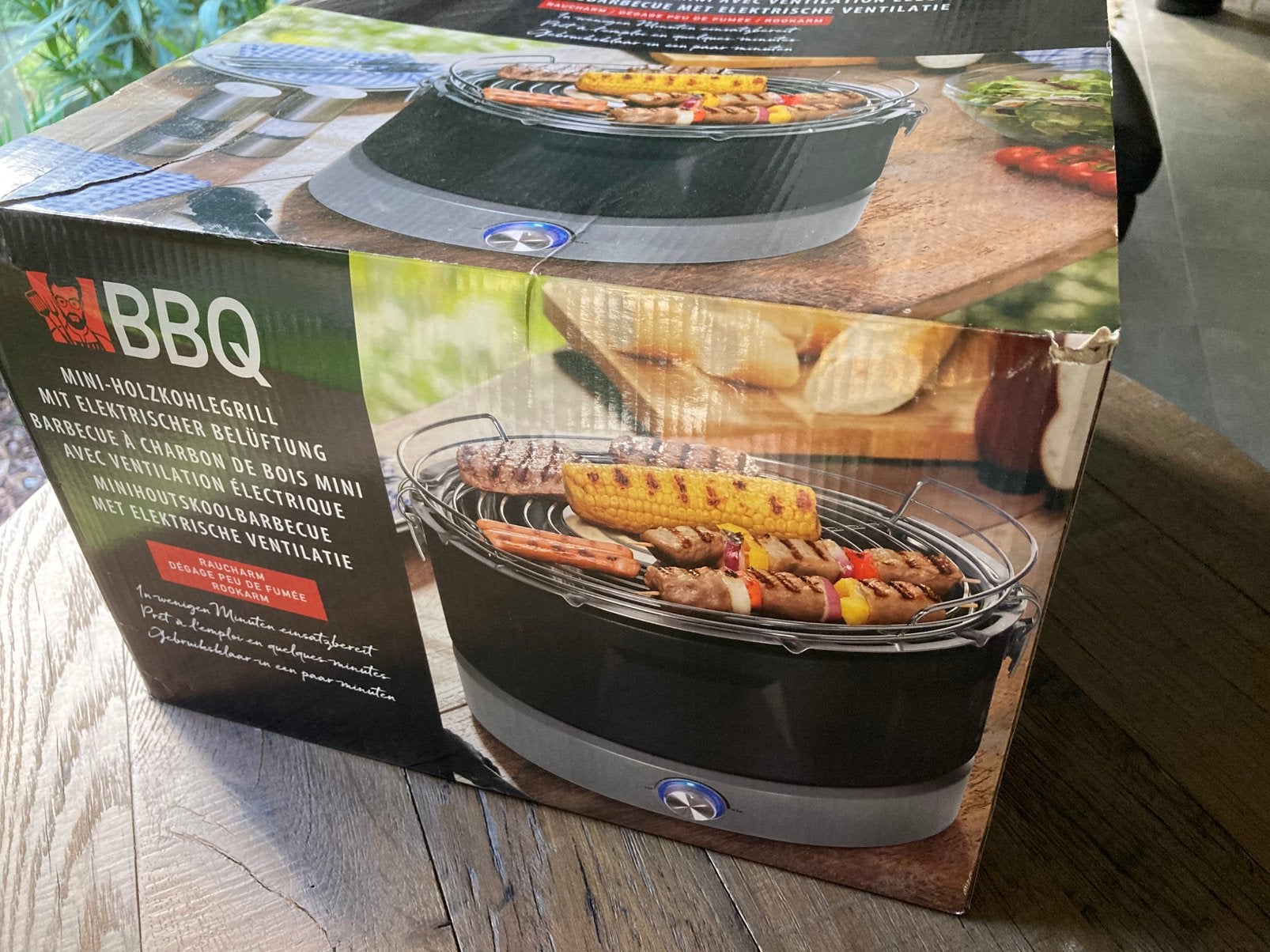 Barbecue houtskool draagbaar model, Tuin en Terras, Ophalen, Nieuw