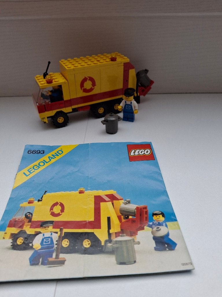 Lego 6693 Refuse Collection Truck 1987, Kinderen en Baby's, Speelgoed | Duplo en Lego, Ophalen of Verzenden, Compleet, Lego, LEGOLAND