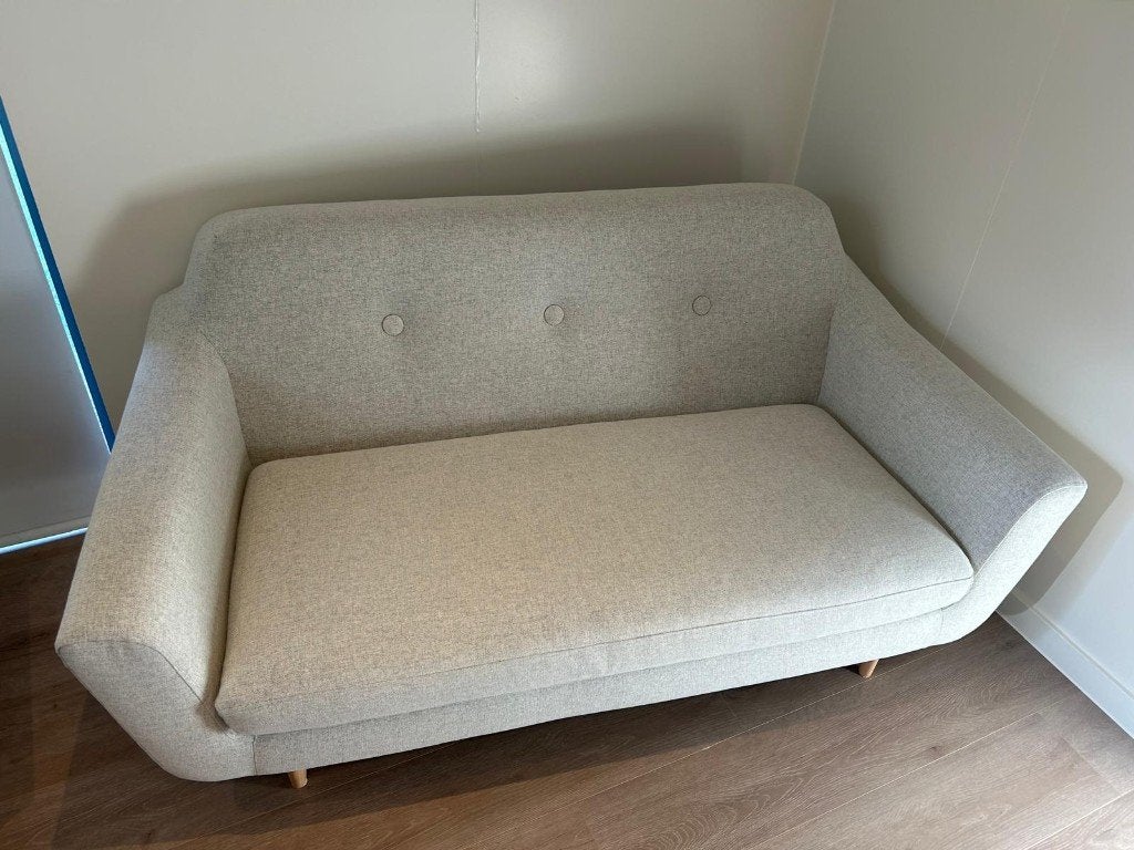 Ikea KLUBBFORS 2-zits GUNNARED beige, 75 à 100 cm, Comme neuf, Enlèvement, Deux personnes