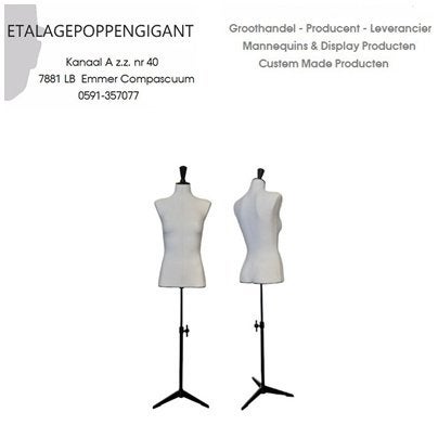 Miniatuur Paspop - Buste / Halve Schaal Paspop - Nieuw EPG, Ophalen of Verzenden, Nieuw, Paspop
