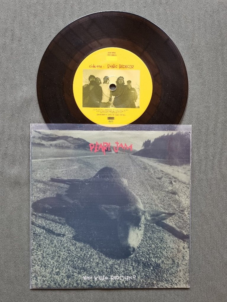 Pearl Jam – Who Killed Rudolph? (Vinyl 7” 1992 Eddie Vedder), Édition limitée, Enlèvement ou Envoi, 7 inch, Rock et Metal