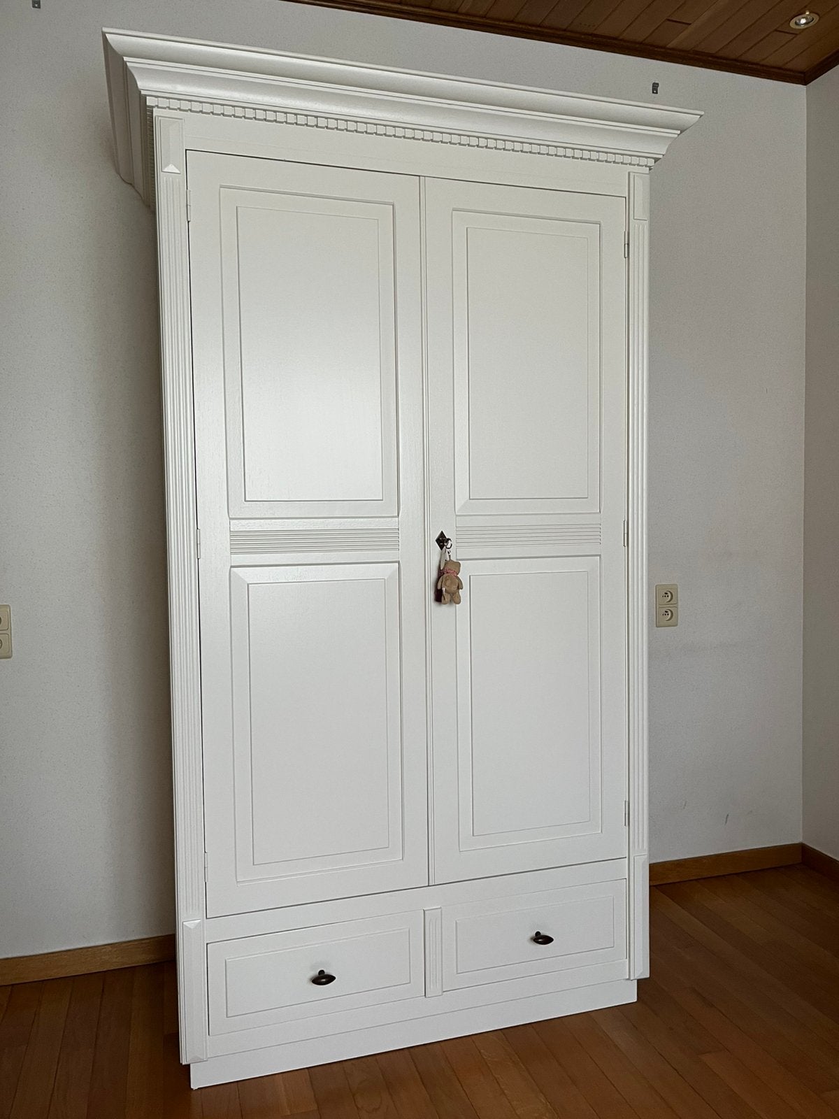 Stijlvolle Landelijke Kleerkast, Huis en Inrichting, Kasten | Kleerkasten, 100 tot 150 cm, 200 cm of meer, Overige houtsoorten