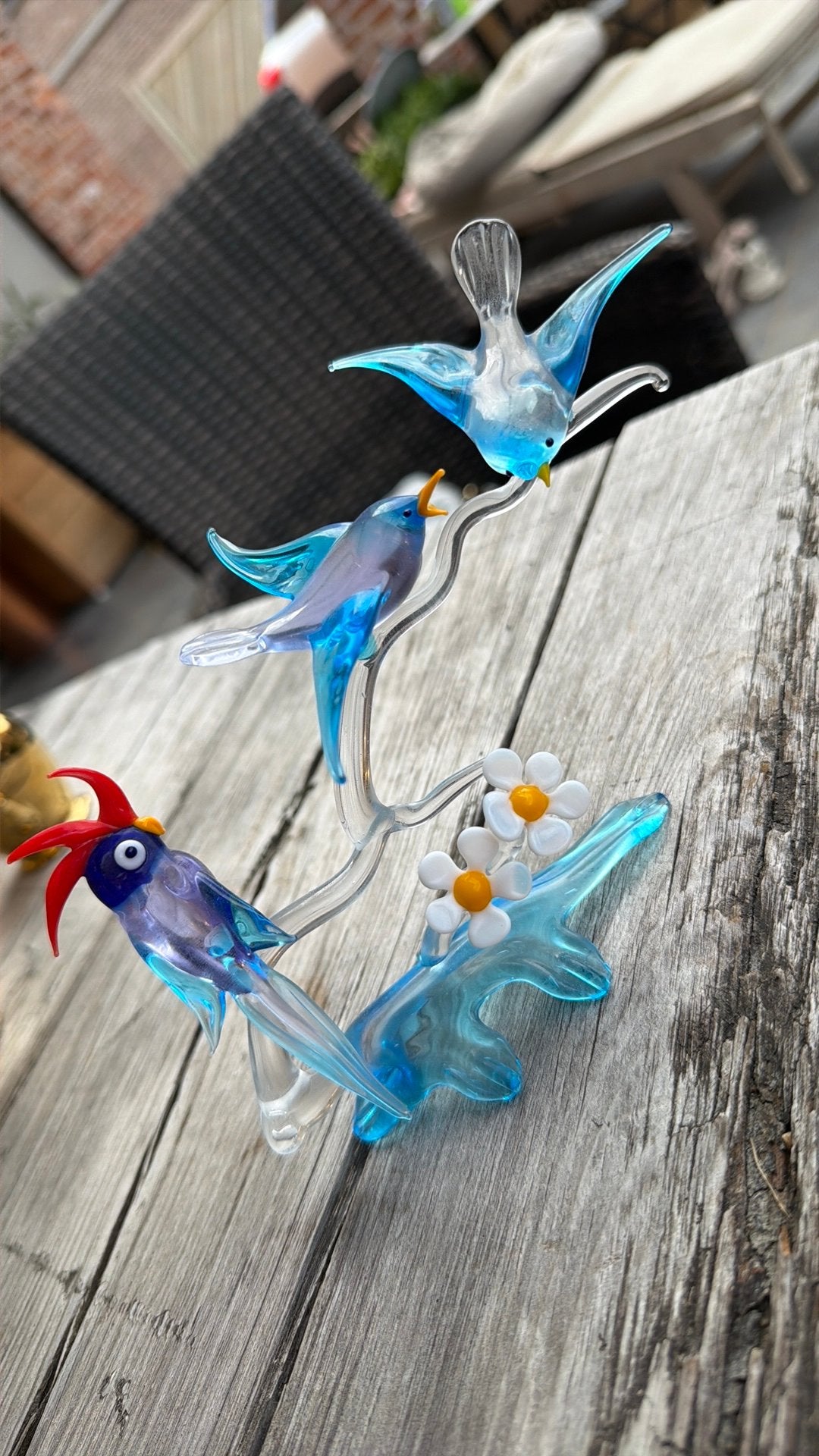 Murano vogels, Ophalen