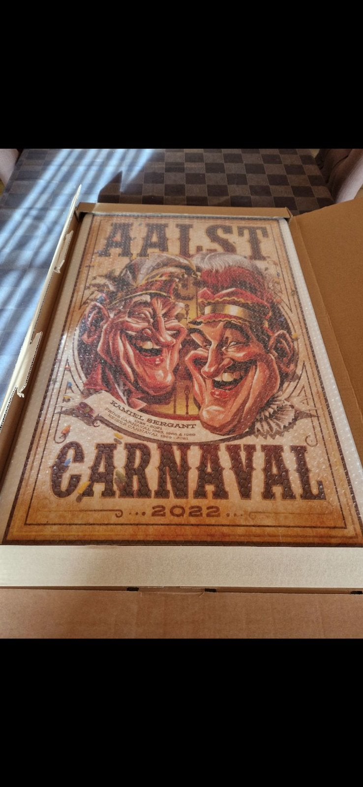Aalst Carnaval -  Emaille reclame, Verzamelen, Merken en Reclamevoorwerpen, Ophalen of Verzenden, Zo goed als nieuw, Reclamebord