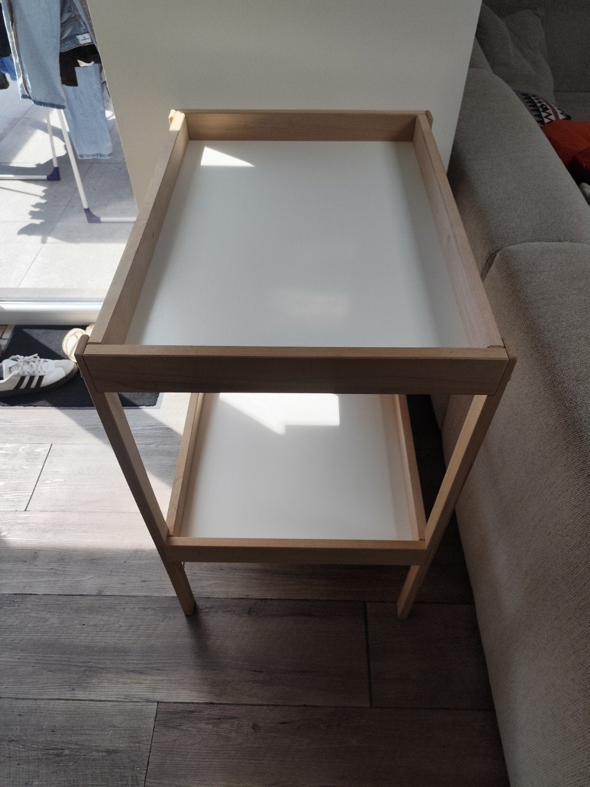 baby verschoontafel, Ophalen