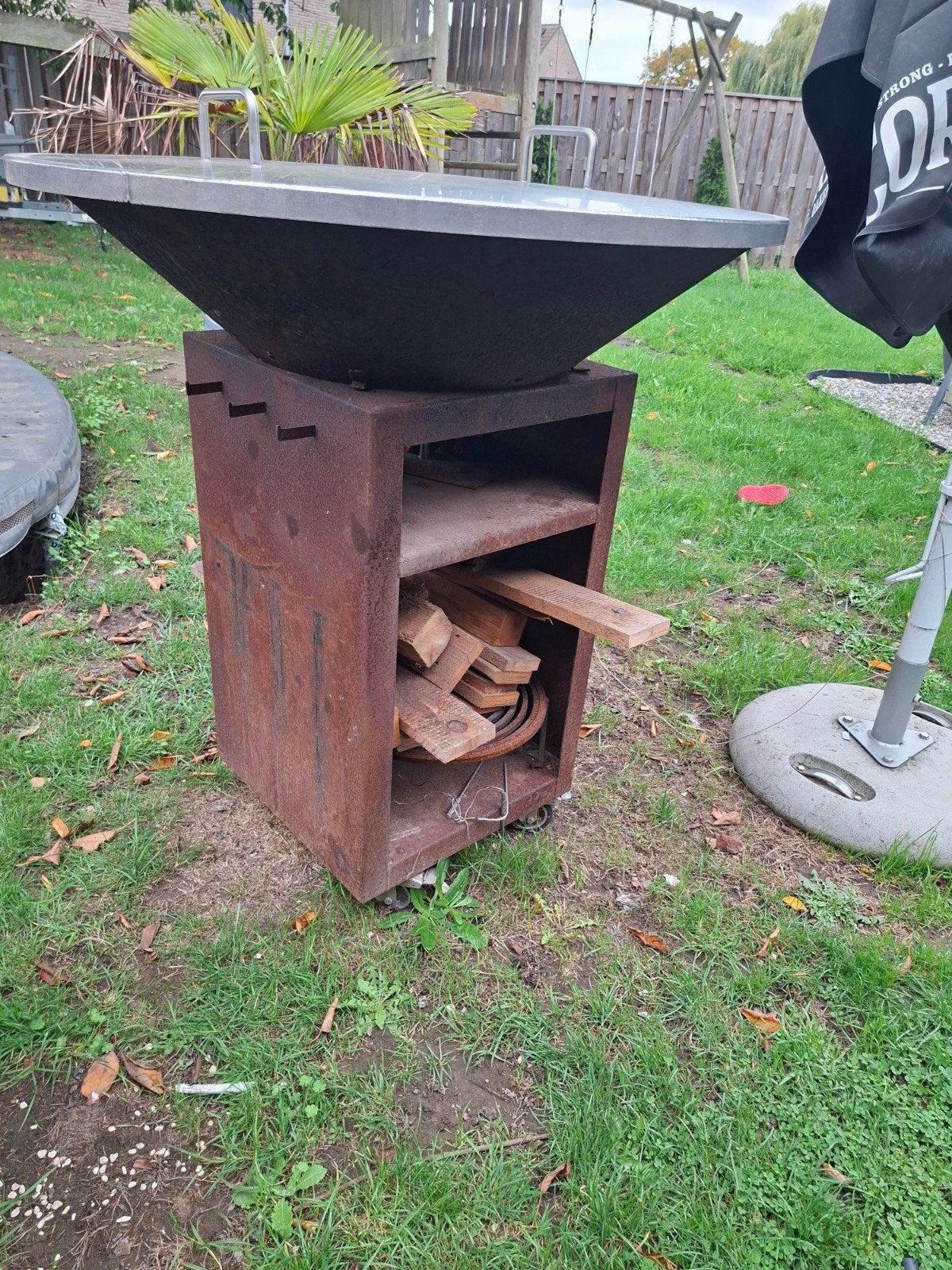 placha bbq met inox dikse, Ophalen