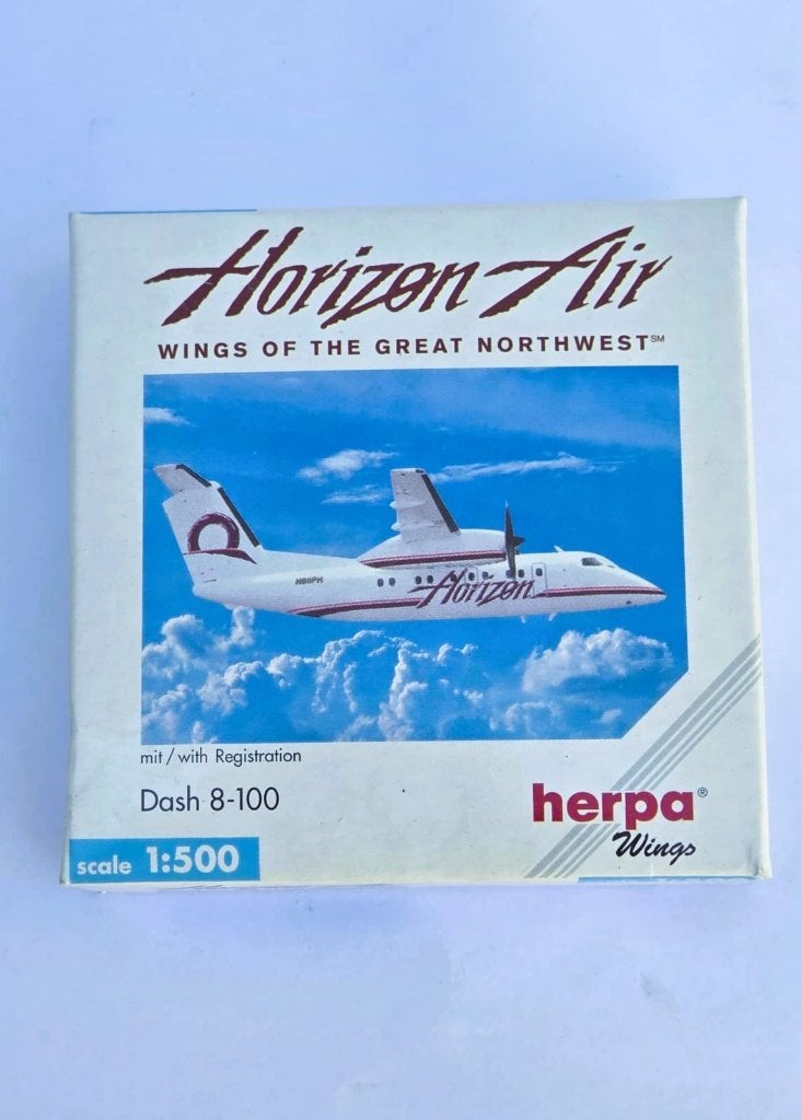 Herpa  Horizon Air Bombardier Dash 8-100., Hobby en Vrije tijd, Ophalen of Verzenden, Vliegtuig