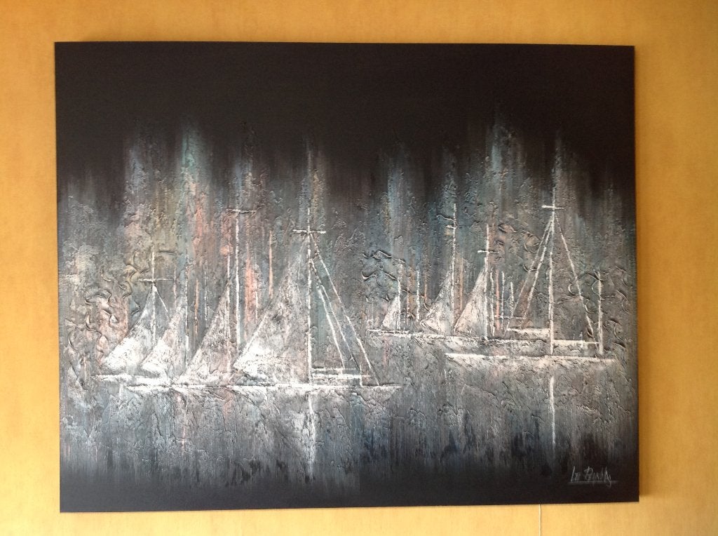 lee Reynolds schilderij, Ophalen