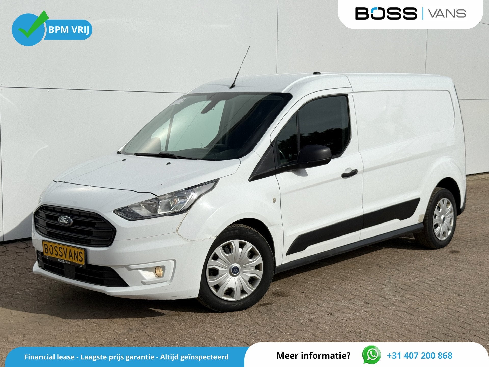 Ford Transit Connect 1.5 TDCI 100PK L2 Automaat Trekhaak Car, Auto's, Stof, Gebruikt, Zwart, 4 cilinders