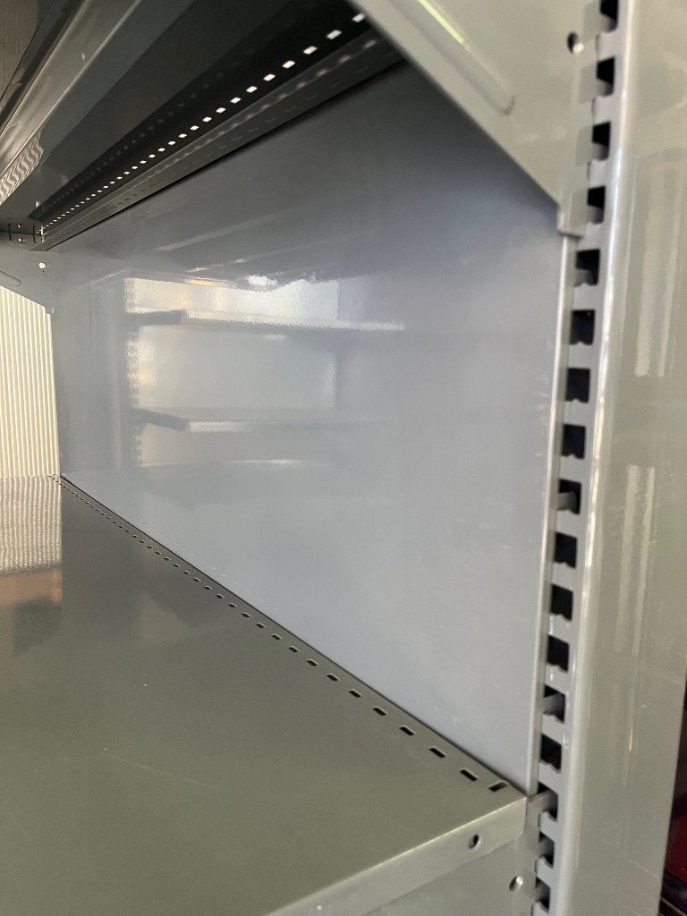 RAYONNAGES DE MAGASIN GRIS FONCÉ – MURAUX & GONDOLES, Articles professionnels, Enlèvement