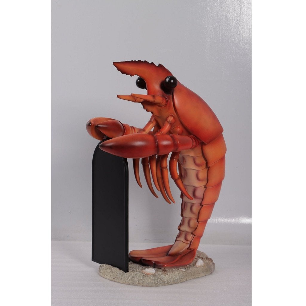 Homard — Homard avec assiette à menu - 83 cm - Homard, Enlèvement, Neuf