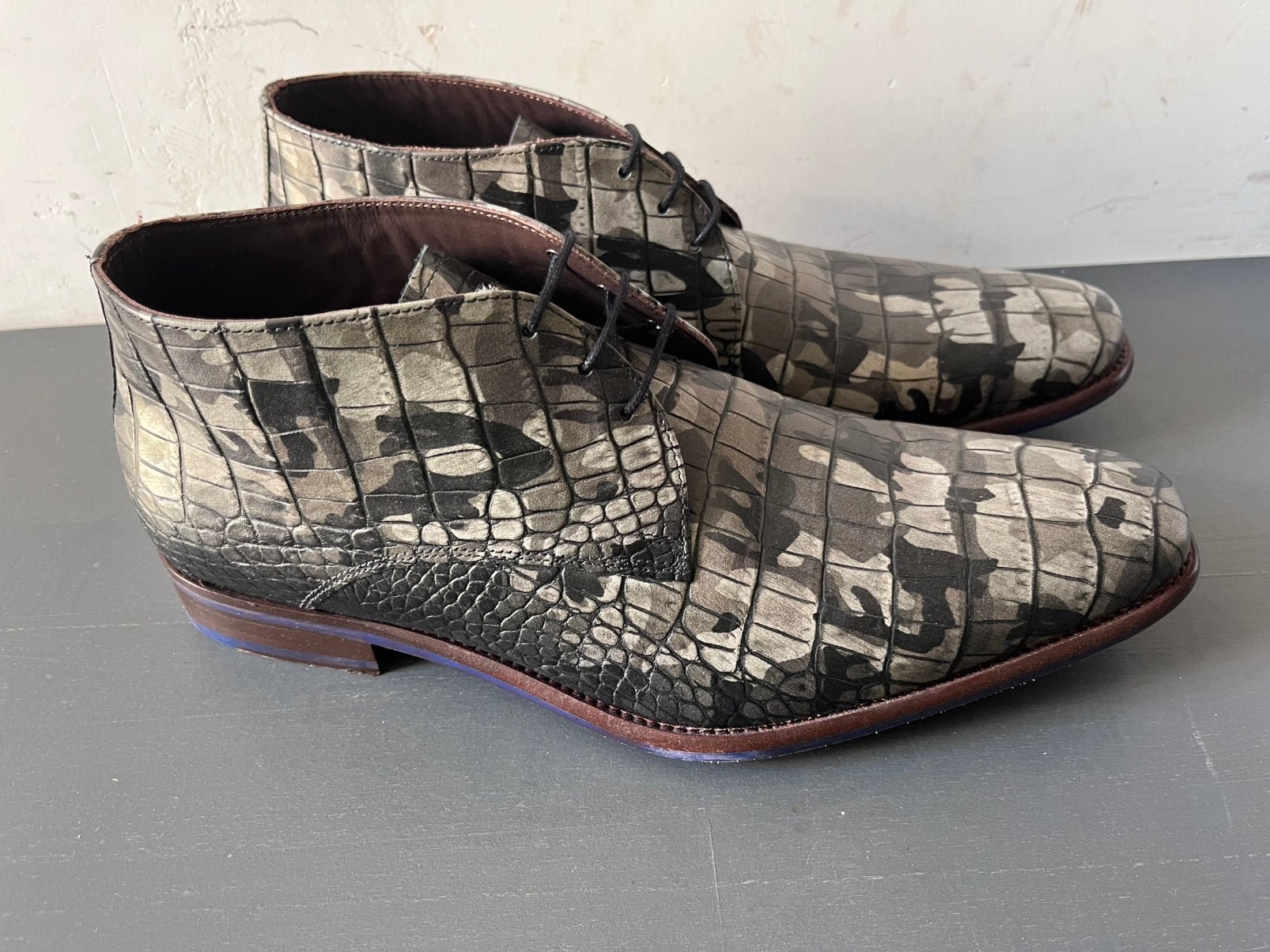 Floris van Bommel herenschoenen maat 8 / 42 als nieuw, Enlèvement ou Envoi, Autres couleurs, Chaussures à lacets, Comme neuf