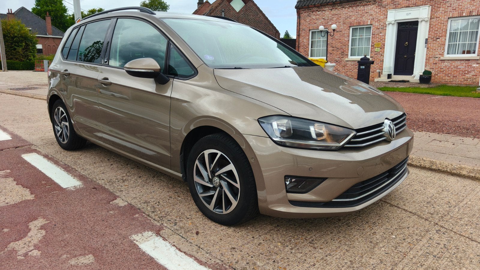 Volkswagen Golf Sportsvan 1.2 TSI benzine (Garantie), Auto's, 4 cilinders, 1198 cc, Beige, Golf Sportsvan