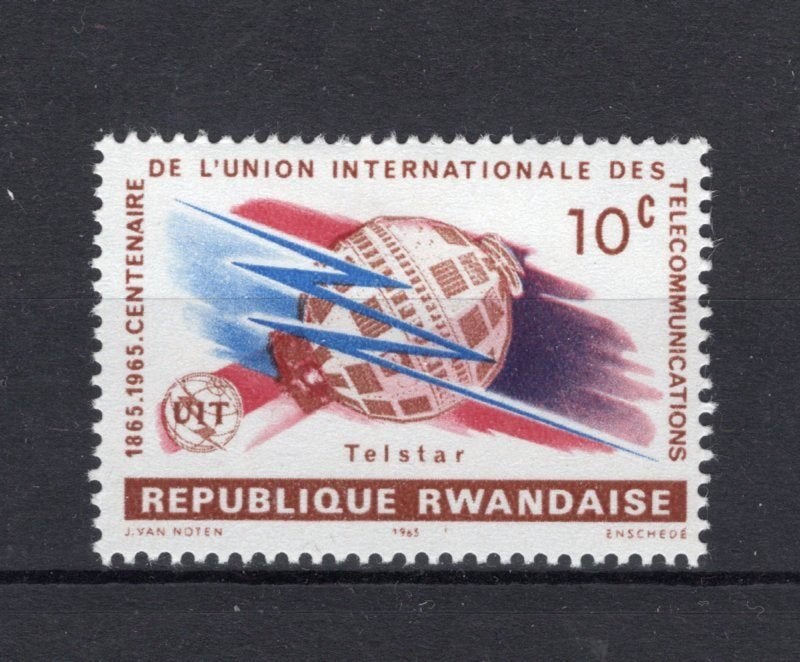 RWANDA 108 MH 1965, Envoi, Non oblitéré, Trace d'autocollant
