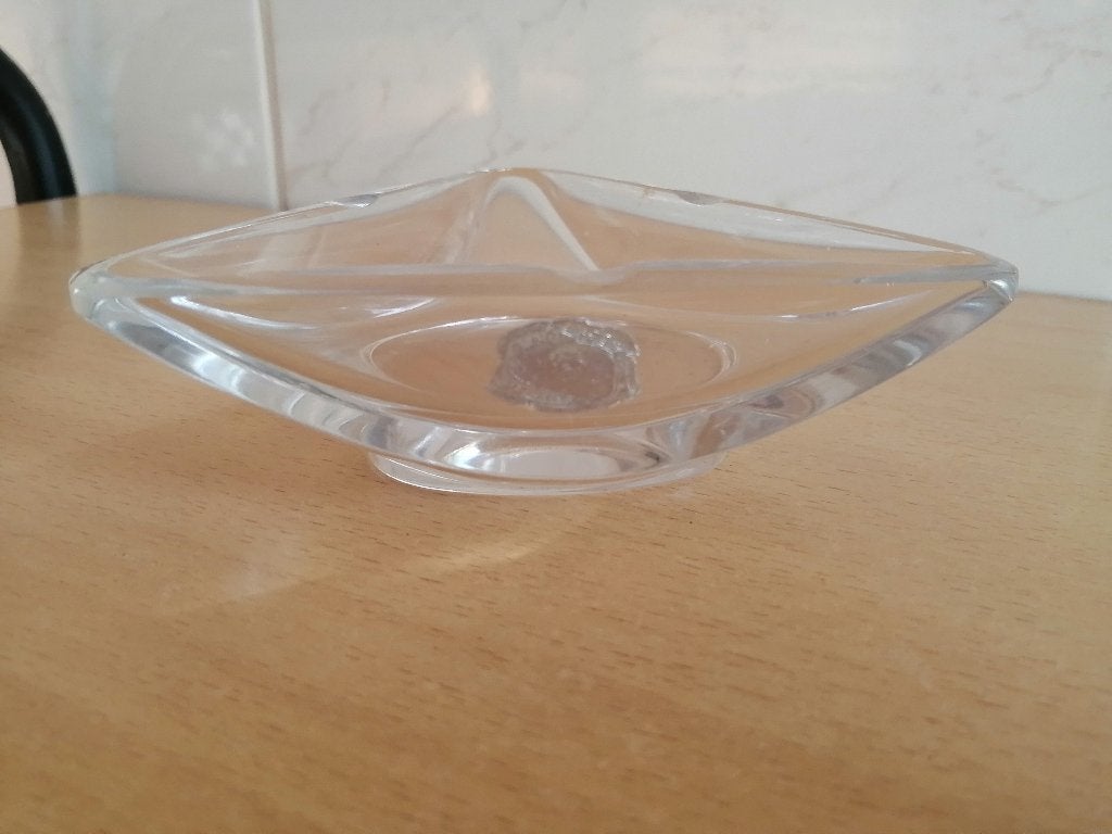 Cendrier triangulaire en cristal « DAUM CRISTAL FRANCE », Enlèvement ou Envoi