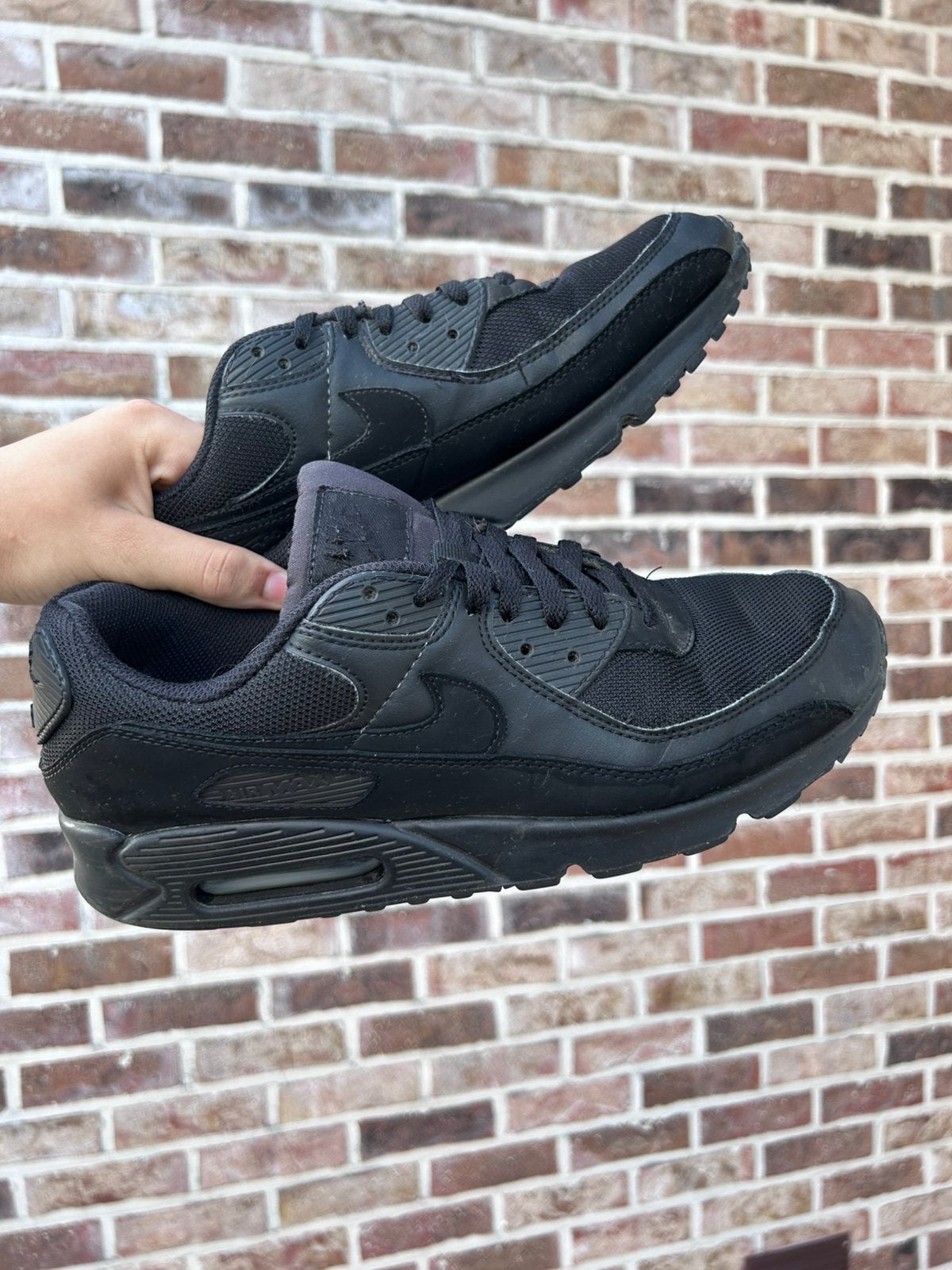 Air Max 90 “Black”, Zwart, Ophalen of Verzenden, Zo goed als nieuw, Sneakers