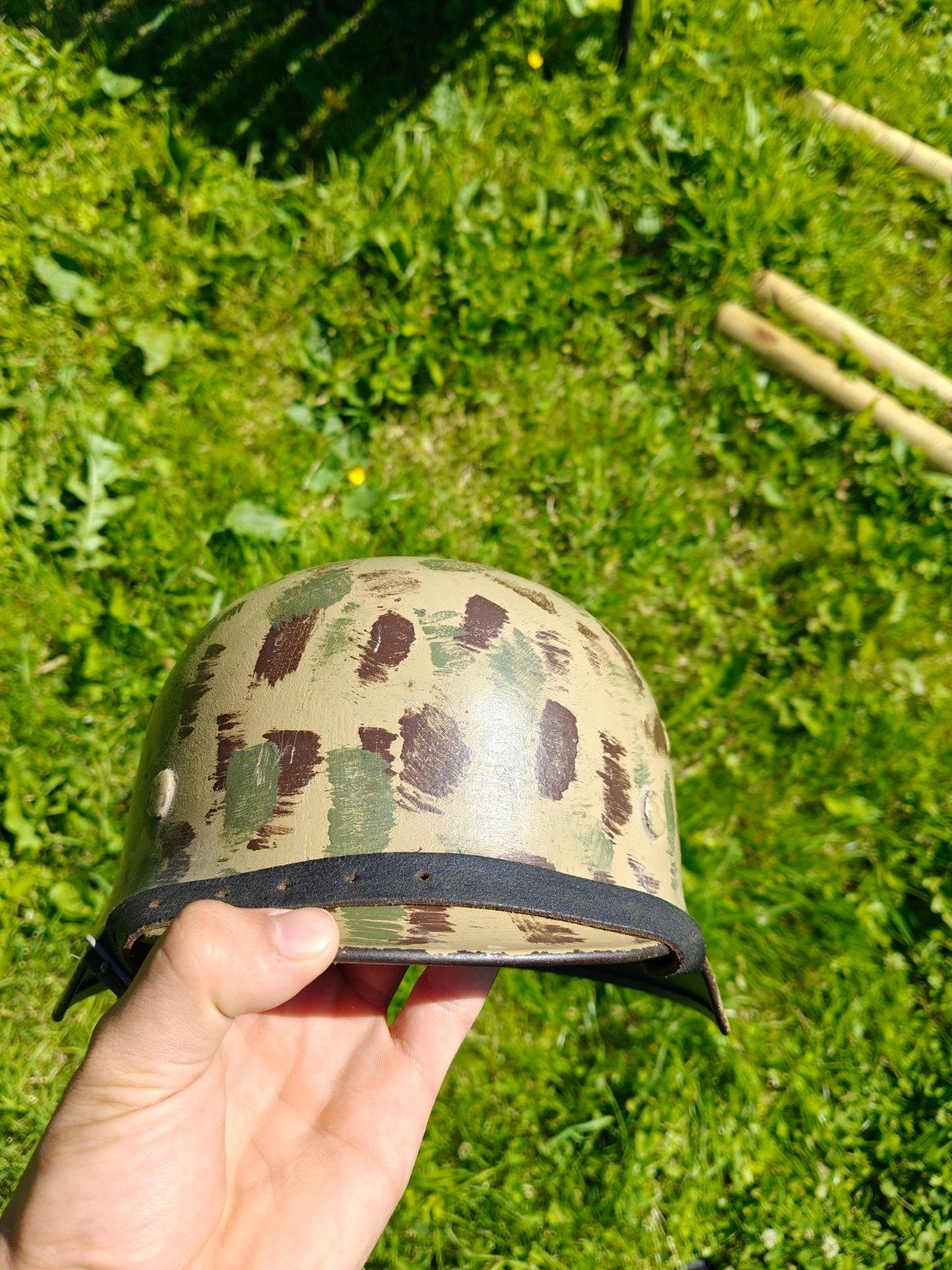 M40 ET64 1263 Camo, Verzamelen, Ophalen of Verzenden, Luchtmacht, Helm of Baret