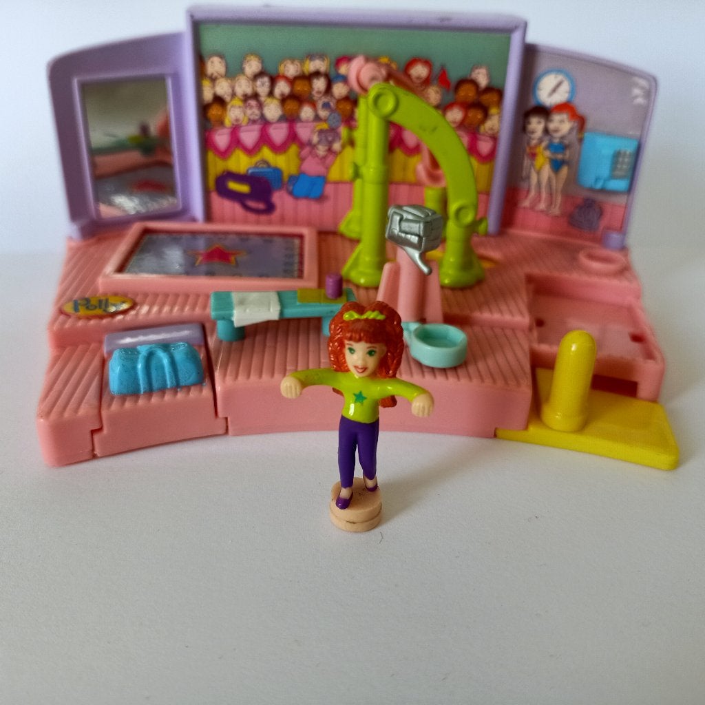 Polly Pocket vintage Gym Turnfest uneven parallel bar 1999, Verzamelen, Poppetjes en Figuurtjes, Ophalen of Verzenden, Gebruikt