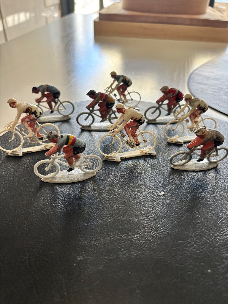 Miniatuur wielrenners, Antiek en Kunst, Antiek | Speelgoed, Ophalen