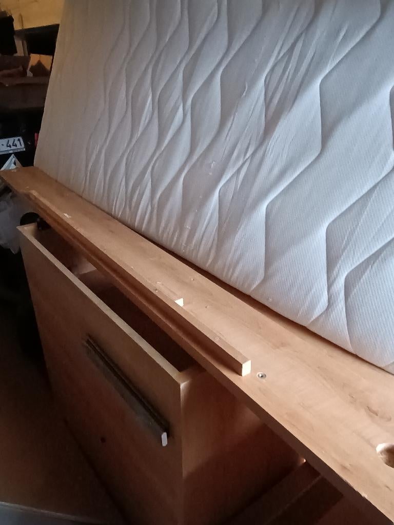 Half hoogslaper, Ophalen, 90 cm, Zo goed als nieuw, 200 cm