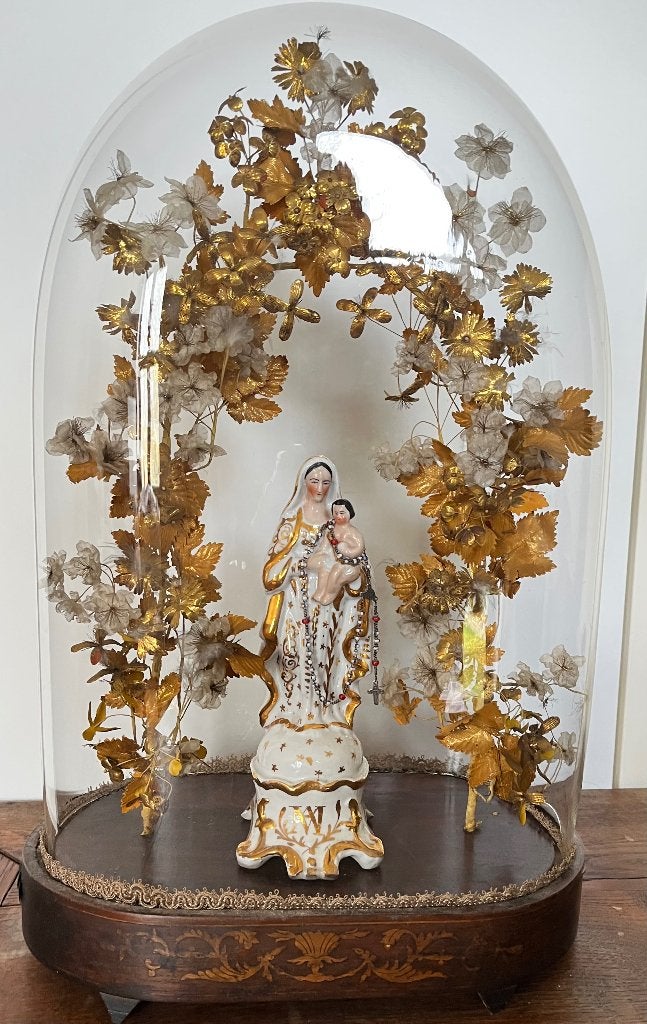 Driedelige religieuze set stolpen Maria, Antiek en Kunst, Ophalen