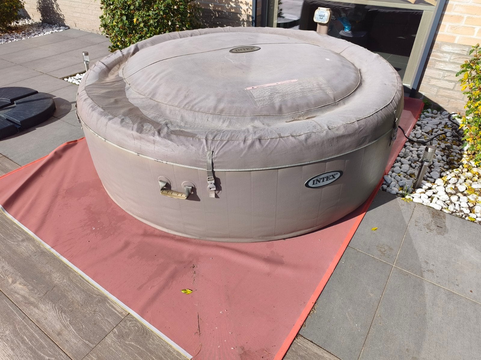 Bubbelbad/ Hottub, Tuin en Terras, Ophalen of Verzenden, Gebruikt, Trap, Opblaasbaar