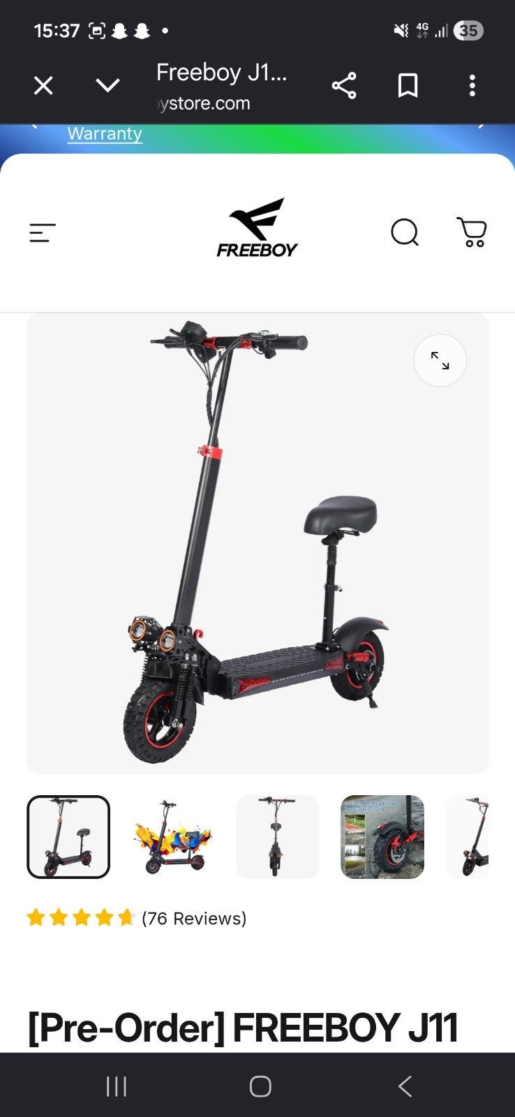 FREE BOY step New pas 2 weken, Vélos & Vélomoteurs, Trottinettes, Comme neuf, Step électrique (E-scooter), Enlèvement ou Envoi