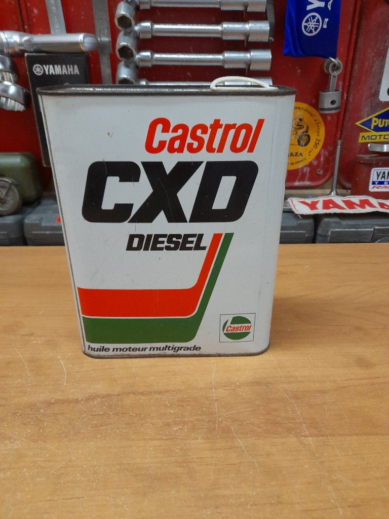 ancien bidon huile vide castrol cxd diesel, Envoi, Utilisé, Autres types