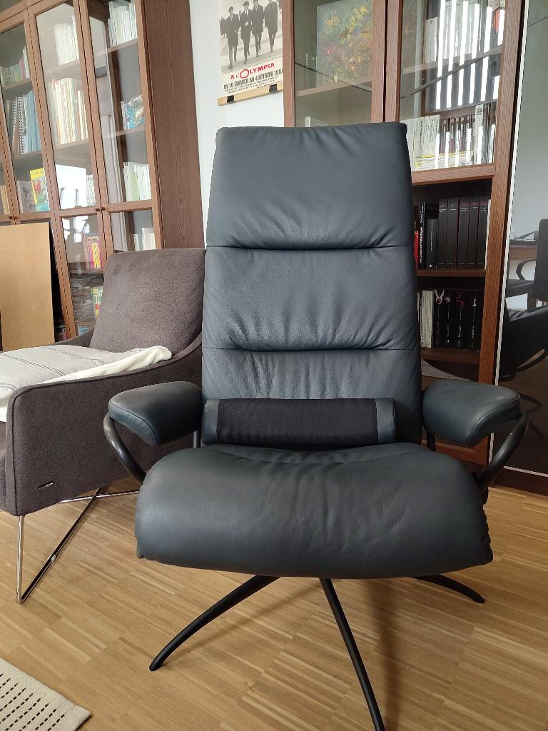 Paloma Stressless Tokyo leren fauteuil, Ophalen, Gebruikt, Minder dan 75 cm, 75 tot 100 cm