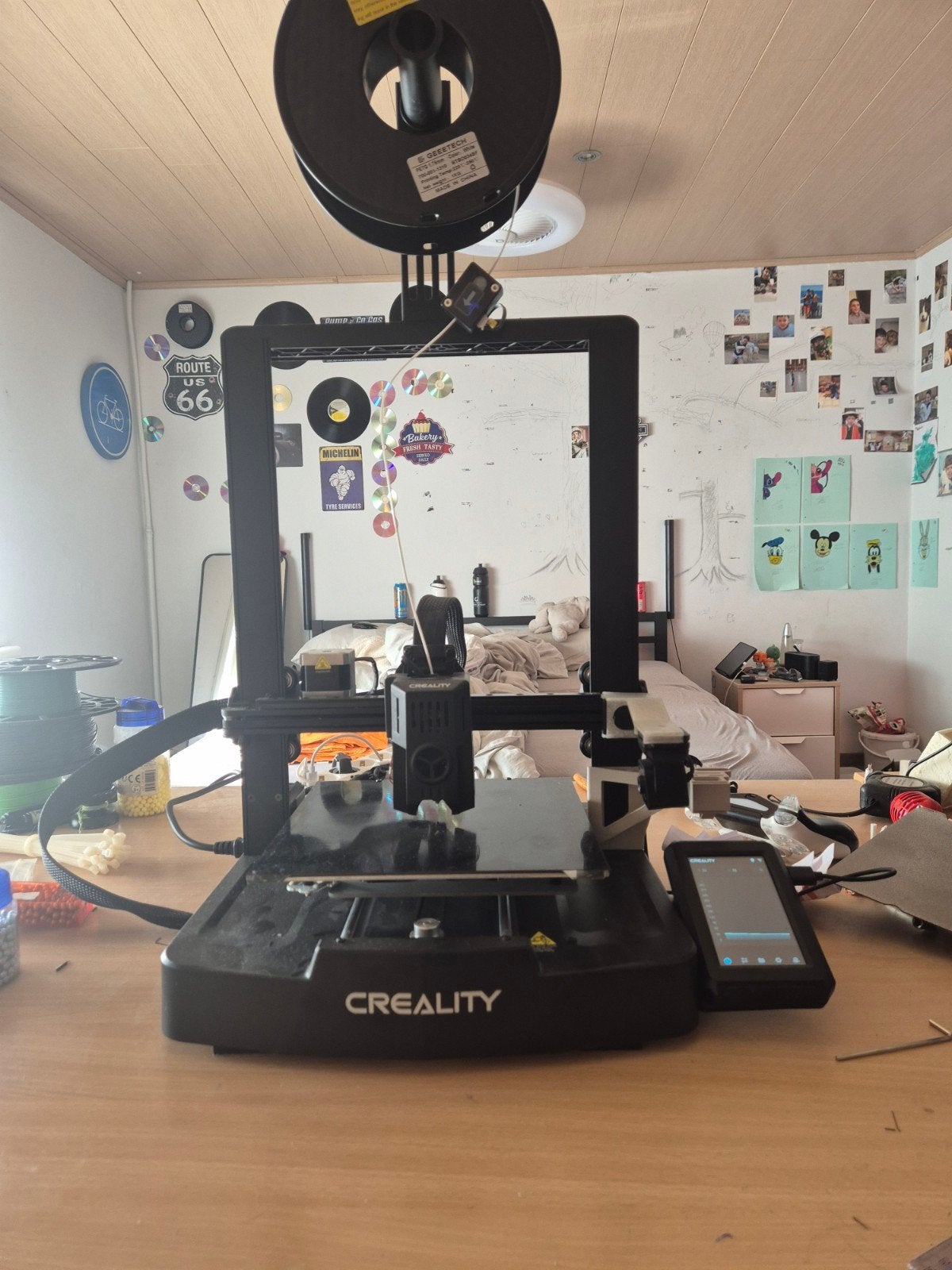 Creality Ender 3v3 KE, Computers en Software, 3D Printers, Ophalen, Ingebouwde Wi-Fi, Zo goed als nieuw, Filament