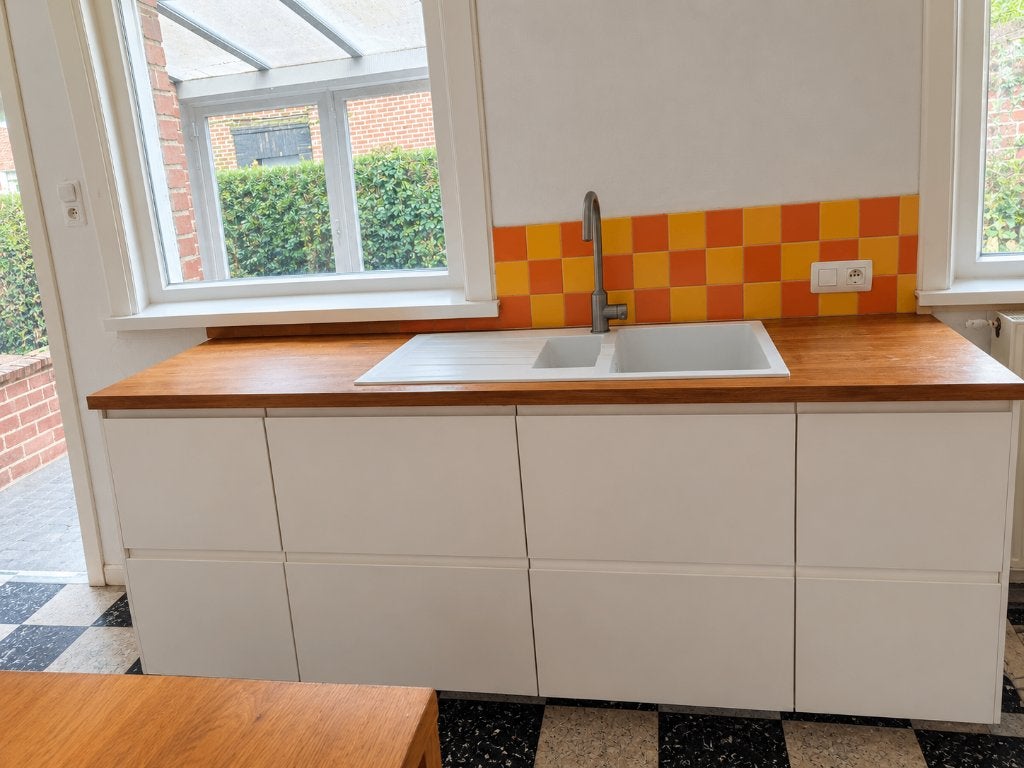 Keuken, Ophalen, Gebruikt, Wit, Dubbelwandige keuken