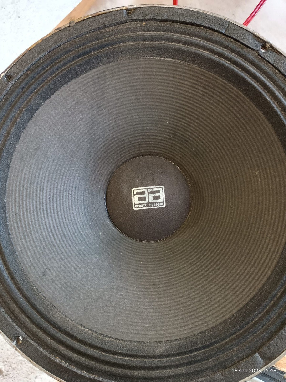 2 vintage Solton/AA Vraagt System 15 inch PA woofers, Audio, Tv en Foto, Luidsprekerboxen, Ophalen, Gebruikt, 150 watt of meer