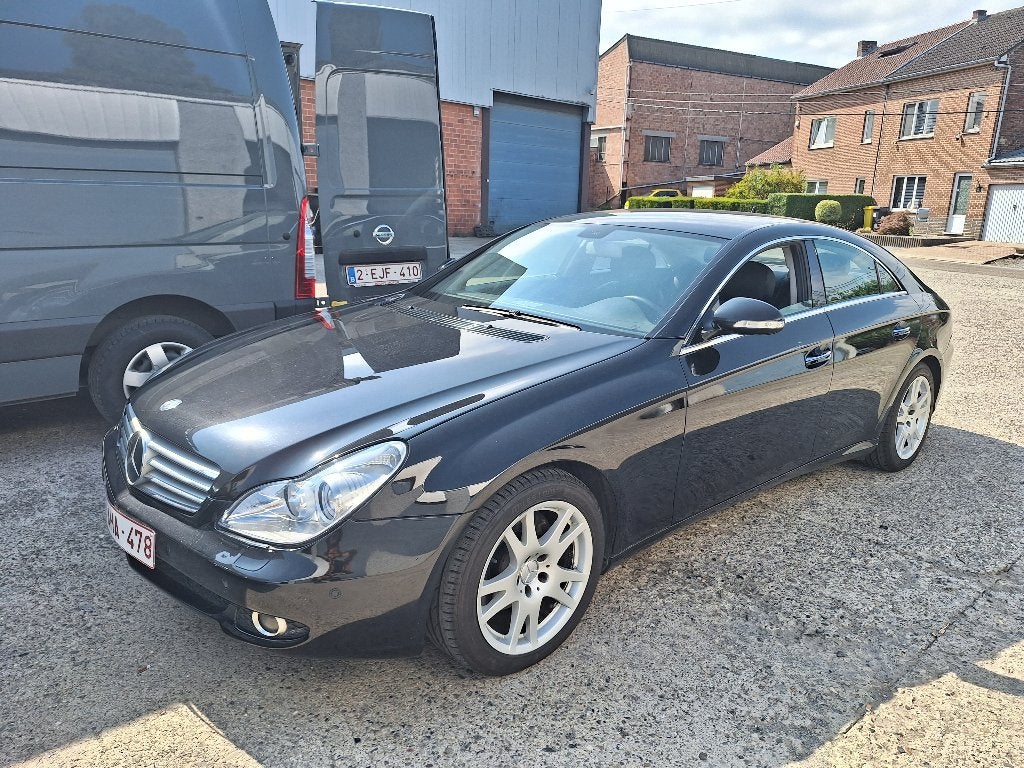 Mercedes CLS 320 cdi, Auto's, Automaat, Achterwielaandrijving, Zwart, Leder en Stof
