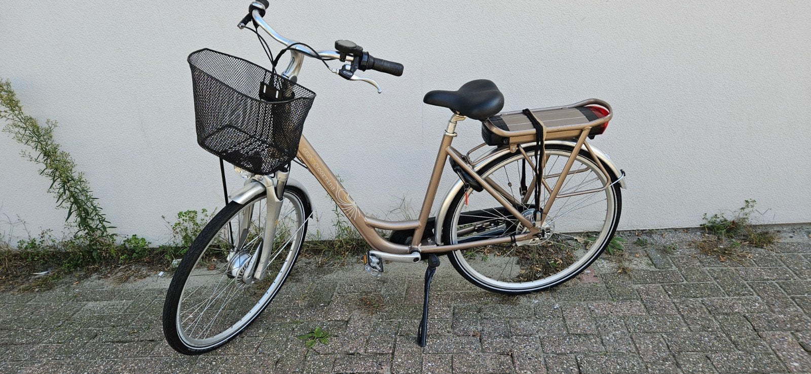 Cortina ecomo voorwielmotor dames fiets, Ophalen