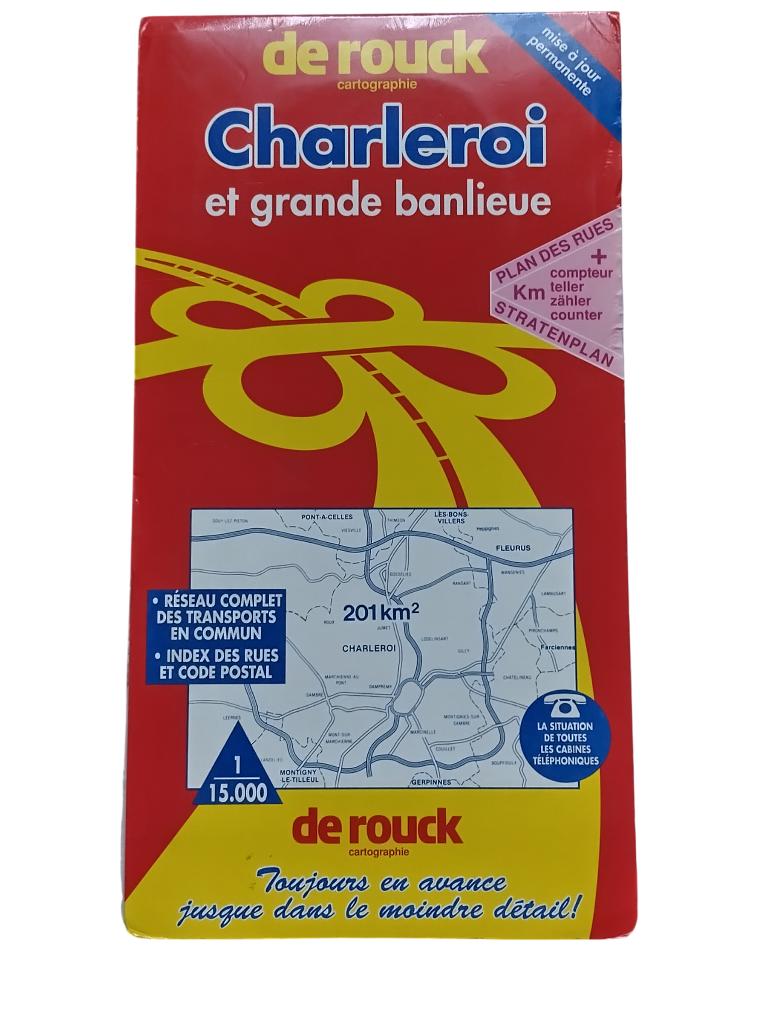 De Rouck cartographie Charleroi grande banlieue 1996 vintage, Livres, Belgique, Enlèvement, Utilisé, Autres types