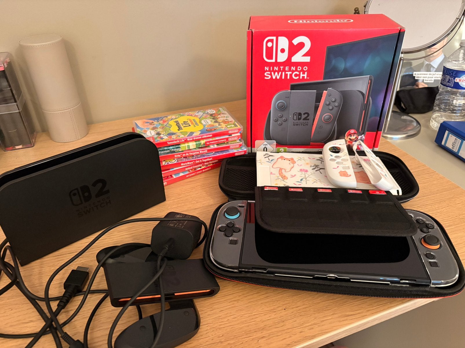Nintendo Switch 2 + 6 games, Games en Spelcomputers, Spelcomputers | Nintendo Switch, Ophalen, Zo goed als nieuw