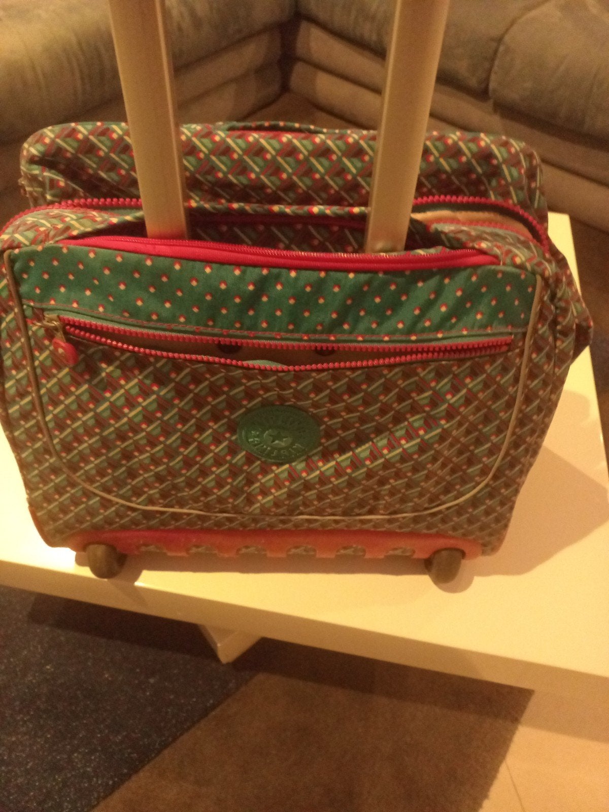 joli cartable à roulettes Kipling., 30 cm ou plus, Autres couleurs, Comme neuf, Enlèvement
