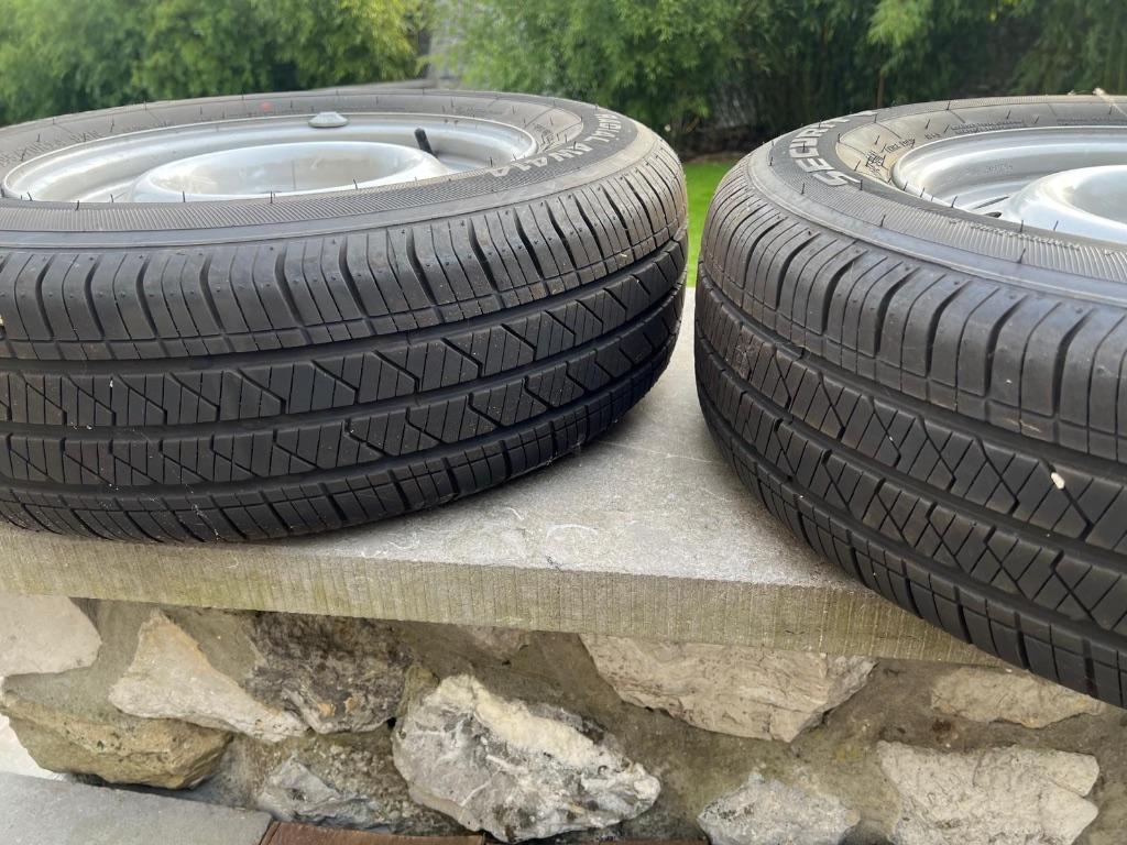 2 jantes Remorque impeccables avec pneus 195 70 14, Enlèvement, Utilisé