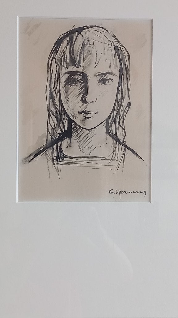 Tekening van Gerard Hermans, Antiek en Kunst, Ophalen, Tekening
