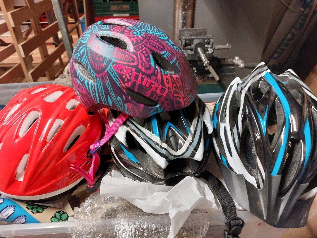 Lot casques pour vélo, Vélos & Vélomoteurs, Enlèvement, Comme neuf, Autres tailles