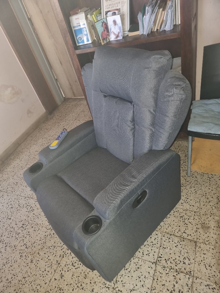 Fauteuil avec motorisation et Telecommande, Maison & Meubles, Enlèvement, 50 à 75 cm, Tissus, Neuf
