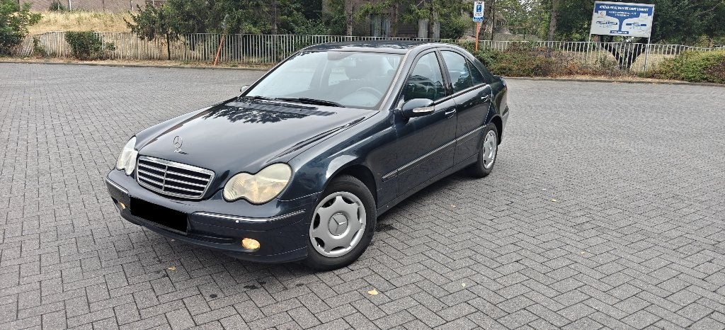 Mercedes C180 K Automatique 2003 175Km Noir Euro 4 CT Ok, Autos, Achat, 170 g/km, Entreprise, Noir