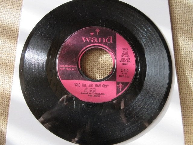 Ed bruce - See the Big Man Cry / You Need A New Love, Pressage original, 7 inch, Utilisé, R&B et Soul