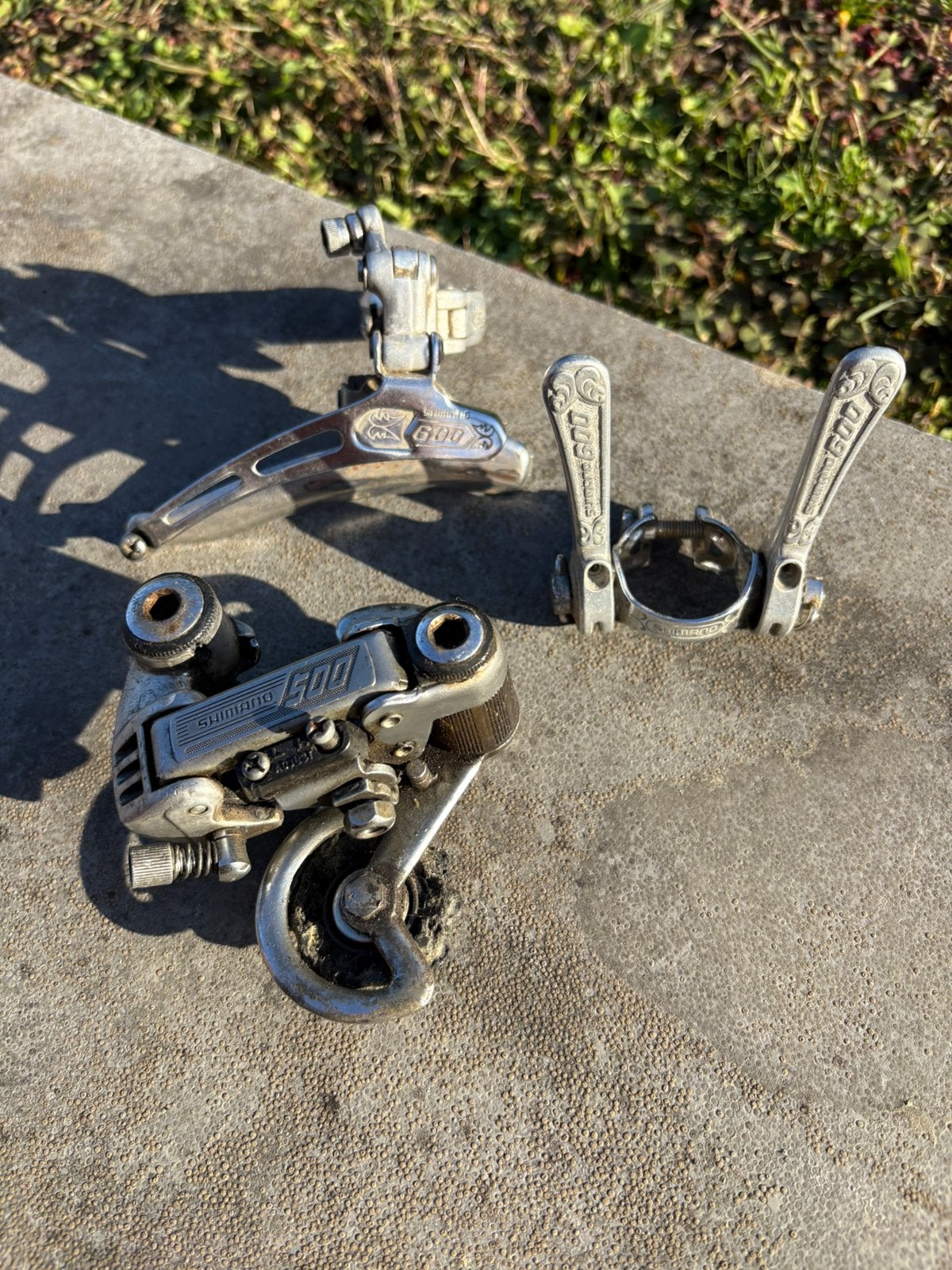 Shimano 500/600 derailleurs (voor/achter), Vélos & Vélomoteurs, Enlèvement ou Envoi, Comme neuf