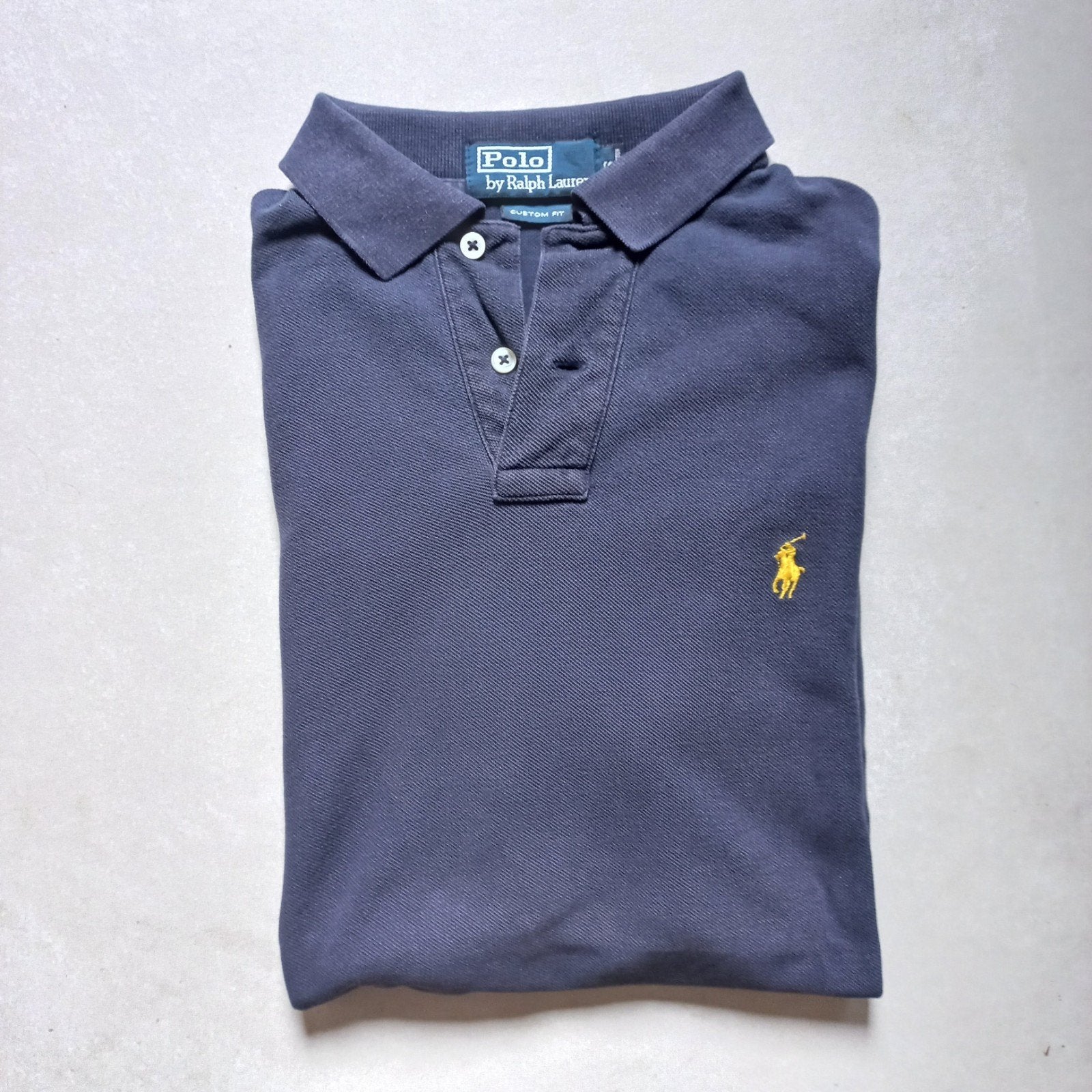 Stijlvolle Donkerblauwe polo Ralph Lauren maat S, Kleding | Heren, Polo Ralph Lauren, Gedragen, Maat 46 (S) of kleiner, Verzenden