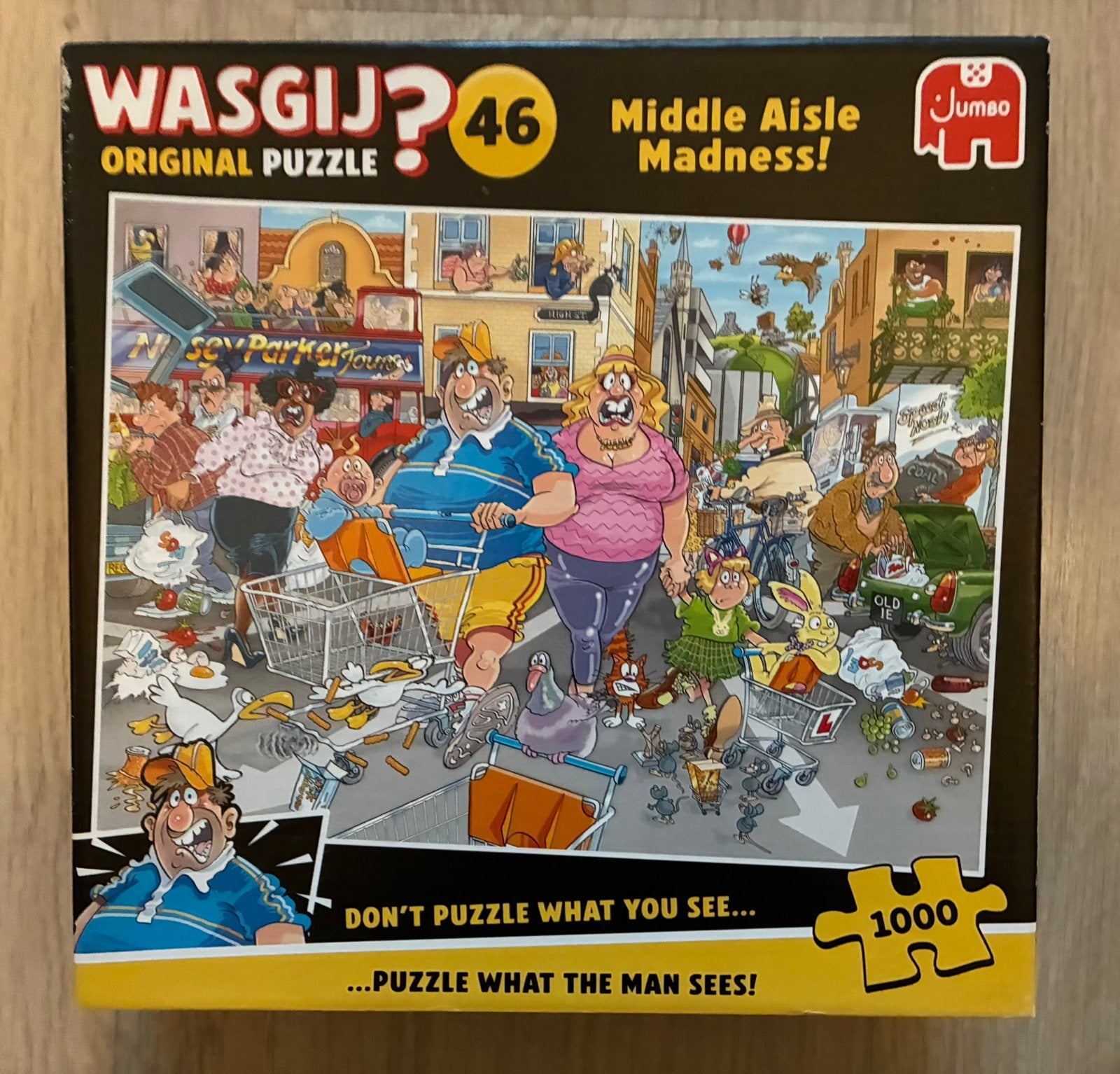 Wasgij puzzel 1000 stukjes, Ophalen, 500 t/m 1500 stukjes, Zo goed als nieuw, Legpuzzel