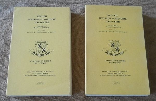 Recueil d'études d'histoire hainuyere (2 volumes) - Hainaut, Enlèvement ou Envoi, Utilisé